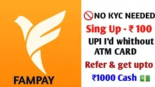 सिर्फ login करके कमाए Upto ₹100 No KYC Needed || Best app for teebagers #fampay #fampayupi #shorts
