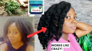 How I use Rosemary And Vapour Rub For Crazy Hair Growth! You Can Grow Long Healthy Hair Too!