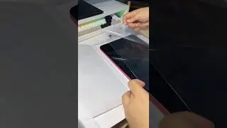 adding ipad a16 tempered glass screen protector 🌸#ipada16 #pinkipad #ipad #screenprotector #apple
