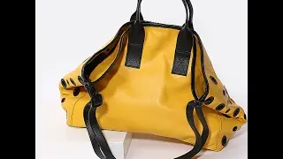 Классическая сумка IO Pelle 3662 PIUMA yellow black