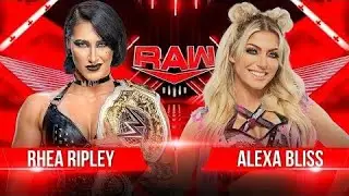 WWE Full Match - Alexa Bliss Vs. Rhea Ripley : RAW  Full Match Highlights 
