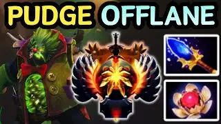 🔥 PUDGE OFFLANE EVERY ANGLE IS DEATH | DOTA 2 GAMEPLAY 🔥