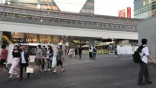 August 2, 2021 WALKNEW TOKYO LANDMARK SCRAMBLE SKY AND HIKARIE 4K HDR TOKYO JAPAN