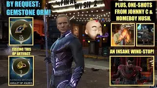 Gemstone Orm: INSANE, Amulet of Anubis: OP, Johnny C, Nightwing & Homeboy Hush! Injustice 2 Mobile