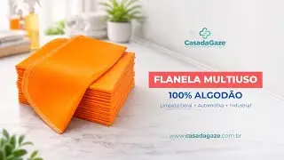 Flanela Laranja Limpeza Estética Automotiva | Casa da Gaze