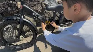 自転車をステッカーカスタムしていくよ ライムライライ