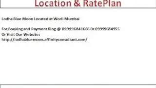 Lodha Blue Moon Upcoming Luxury Project @09999684166@