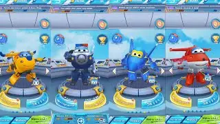 Tim Super Wings Heroes Все персонажи - Донни, Пол, Джером, Джетт и друзья Полный игровой процесс