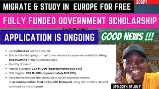 Fully Funded Government Scholarship 2024 | Migrate, Study in  Europe for free | Apply Now
