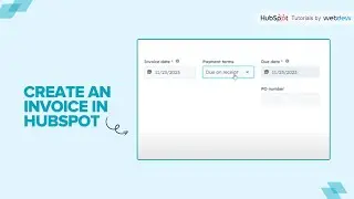 How to Create an invoice in HubSpot