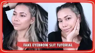 How To Fake CUT/SLIT  your Eyebrow Tutorial | easy and quick Baddie Eyebrow Tutorial