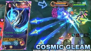 LEGEND SKIN AFTER REVAMP IS 💯 | GUSION GAMEPLAY IN SOLO RANK
