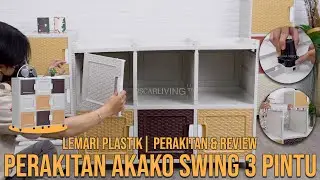 CARA PASANG AKAKO SWING 3 PINTU (2/3/4/5 SUSUN) LEMARI PLASTIK | OSCARLIVING™