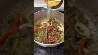 Dominican Pepper Steak #dominicanfood #peppersteak #comidadominicana #salsacubana