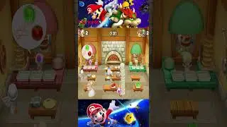 【スーパー マリオパーティ】ミニゲーム ファニー *ダッシュ・アンド・ダイン* マリオ vs ロゼッタ vs デイジー vs ルイージ (COM最強 たつじん) #shorts