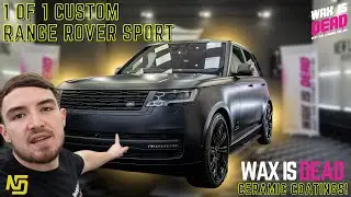 Protecting this one of 1 Range Rover Sport with Wax Is Dead ceramic coatings!
