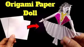 Origami Paper doll making idea | How to make paper doll  Paper craft | Origami Paper craft by manish