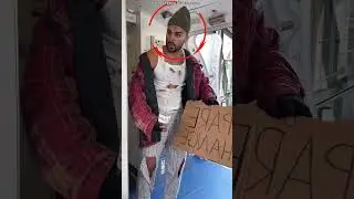 Poor boy is boarding a flight for the first time 😲
