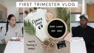 WE’RE HAVING A BABY! | First Trimester Vlog + Pregnancy Announcement | First Time Parents