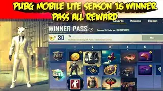PUBG MOBILE LITE SEASON 16 WINNER PASS :1 TO 30 WP ALL REWARDS LEAK