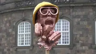Danish sculpture erected in support of Hong Kong pro democracy protesters