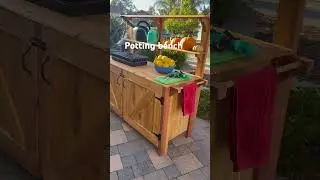 Gardner&rsquo;s workbench #woodworking #potting #bench #gardening