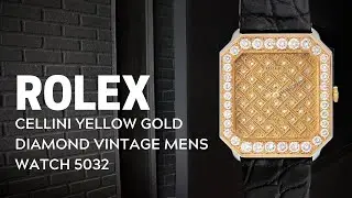 Rolex Cellini Yellow Gold Diamond Vintage Mens Watch 5032 Review | SwissWatchExpo