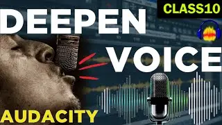 How to make your deeper voice in audacity |  Deepen voice in audacity | Audacity effect
