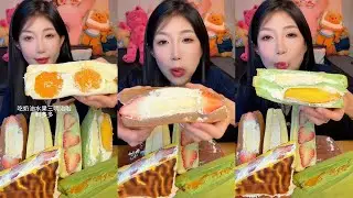 [ASMR] Dessert Mukbang Eating Mousse Cake | Mukbang Eating Show💗🍰🧁