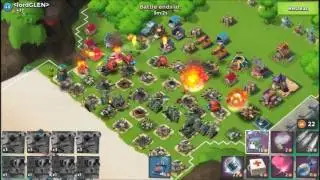 Boom Beach - Raiding for 7th Landing Craft Level 21 with Scorcher and Tank as XP55