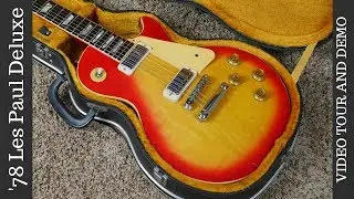 Демо-версия Gibson Les Paul Deluxe Cherry Sunburst 1978 года