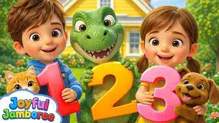 Learn Numbers 1-5 with Donuts 🍩 | T-Rex vs Animals Subtraction Fun | Kids Educational