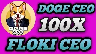 💥DOGE CEO NEW 100X COIN || LOW MARKETCAP BEST MEME COIN || FLOKI CEO KILLER✅