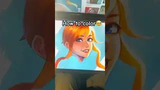 How to color your drawings🖌️🎨#art #drawing #arttutorial #digitalart
