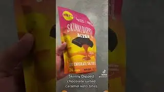 Skinny Dipped Dark Chocolate Salted Caramel Keto Bites, 24 Count - get it now at ShelHealth.com