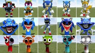 All SHIN SONIC.EXE & SPRUNKI HORROR Monsters in Garry's Mod!