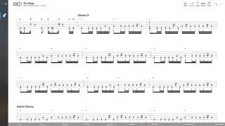 Lenny Kravitz - Fly Away (BASS TAB PLAY ALONG)