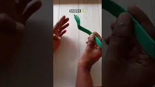 SNAKE ORIGAMI TUTORIAL| HOW TO MAKE EASY ORIGAMI PAPER SNAKE FOLDING| HAND MADE CRAFT