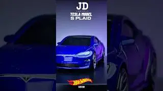 Tesla S Plaid Hot Wheels Custom