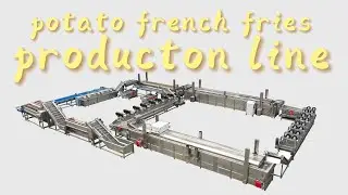 Fully Automatic Frozen French Fries & Potato Chips Production Line