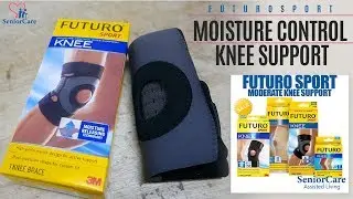 COMFORTABLE AND BREATHABLE FUTURO Moisture Control Knee Support for breathable comfort in knee area