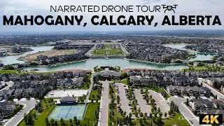 🏙️ Mahogany, Calgary, Alberta 🚁🌊 4K Drone