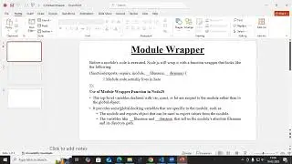 Module,console,Module Wrapper and timer in node js