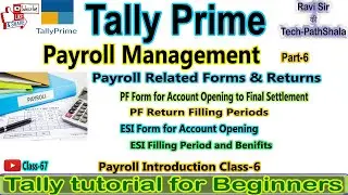 PF & ESI in Tally Payroll |Payroll in tally prime Step By Step Hindi| PF & ESI Challan in Tally