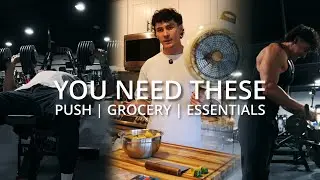 Necessities | PUSH DAY - GROCERY HAUL - COOKING ESSENTIALS
