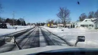 LIVE Trucking | Ypsilanti Michigan ➝ Fort WayneIndiana| Trucker POV | SNOW COVERED