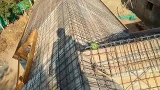 RCC  sloping slab raforsment