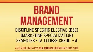 Brand Management Sem-3 Unit 2 |DSE|GE| Delhi University  #managementseries #duhub college