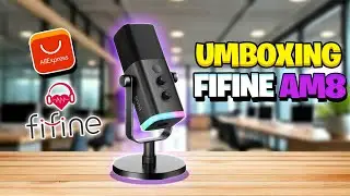 🔥MEU NOVO MICROFONE QUE ALIEXPRESS MANDOU PRA GENTE! Review Microfone Fifine AM8