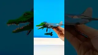 Making Bombardiro Crocodilo meme with CLAY #bombardirocrocodilo #clay